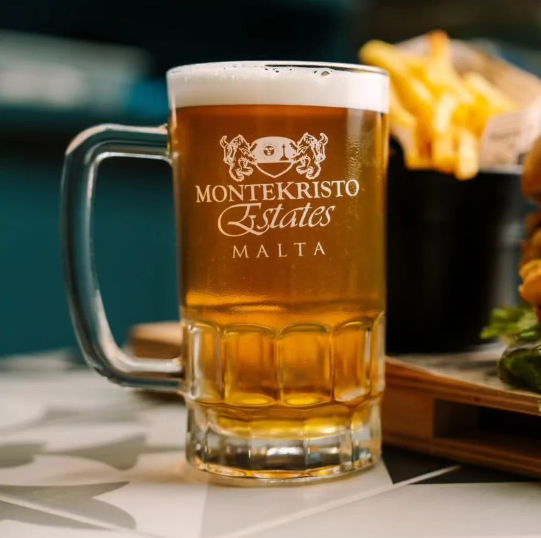 A cold Montekristo Estates beer ready for the table